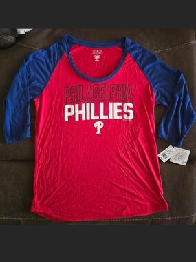 MLB Campus Lifestyle Philadelphia Phillies Womans Tee Size XL